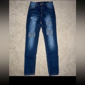 Momokrom Blue Distressed Jeans Size 4